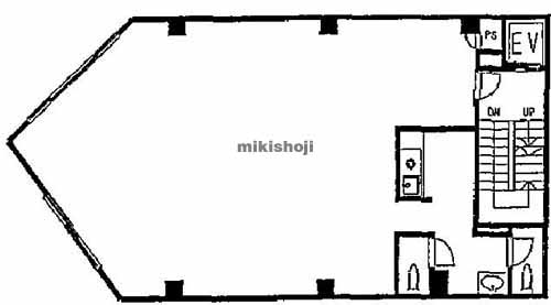 日本橋人形町・堀留町・小舟町・富沢町の堀留ファーストビル 平面1