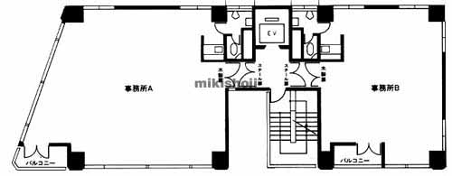 岩本町・神田岩本町の合人社東京秋葉原ビル 平面1