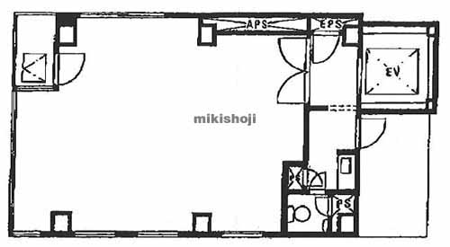 築地の築地森田ビル 平面1
