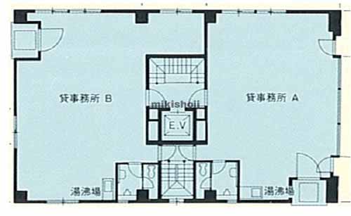 八丁堀の八丁堀共同・入船屋ビル 平面1