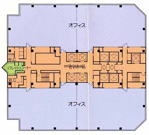 豊洲・枝川・青海・有明の有明フロンティアビル 平面1