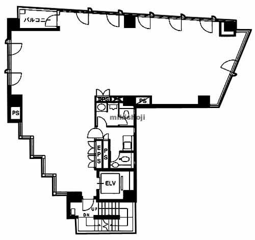 広尾のＨＡＧＩＷＡＲＡ　ＢＬＤＧ．２ 平面1