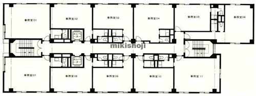 新宿・歌舞伎町の新宿Ｑフラットビル 平面1