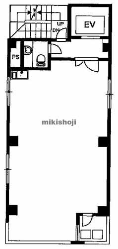 神田神保町のアオキビスポークビル 平面1
