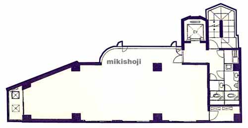 内藤町・大京町・左門町のガーデンクロス新宿御苑 平面1