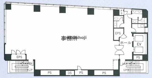 築地の築地センタービル 平面1