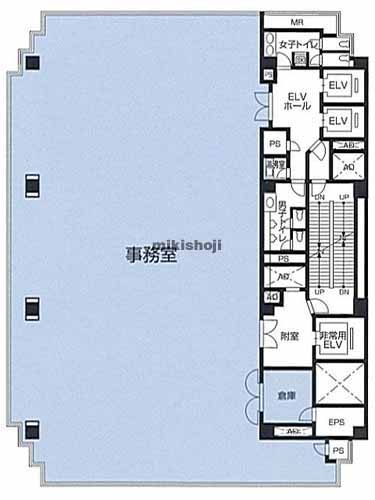 日本橋人形町・堀留町・小舟町・富沢町の富沢町１１１ビル 平面1