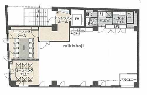 湊・明石町のＲ．ｃｏｒｅ　ＨＡＴＣＨＯＢＯＲＩ 平面1