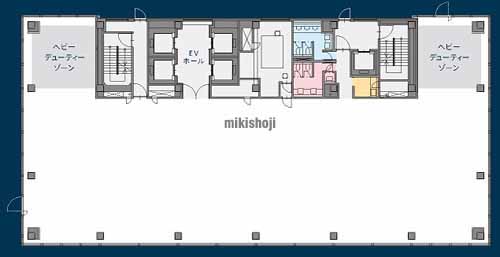 新川の八丁堀トーセイビル 平面1