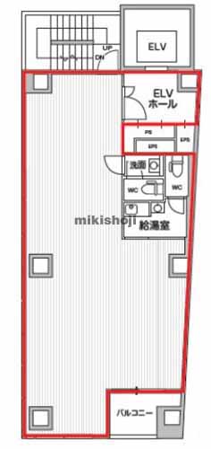 麹町の麹町トーセイビル 平面1