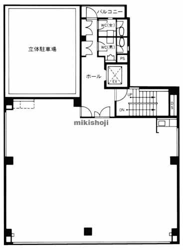 中央区の日企第３ビル 平面1