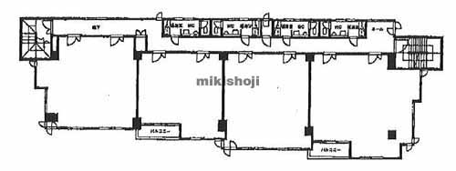 中央区の石橋松波ビル 平面1