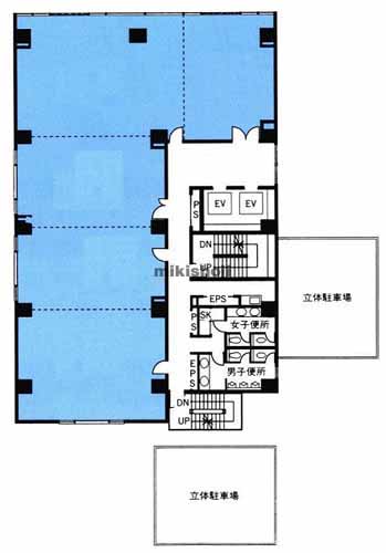 宇都宮市の明治安田生命宇都宮大工町ビル 平面1