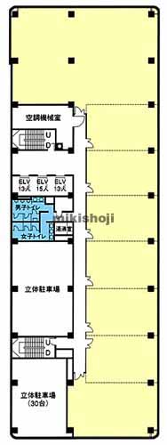 新潟市の損保ジャパン・新潟セントラルビル 平面1