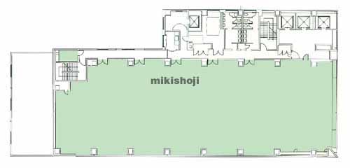 新潟市の新潟駅前ビル 平面1