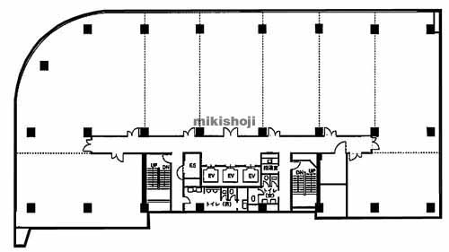 新潟市の大樹生命新潟ビル 平面1
