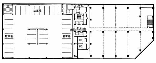 新潟市の新潟駅南センタービル 平面1