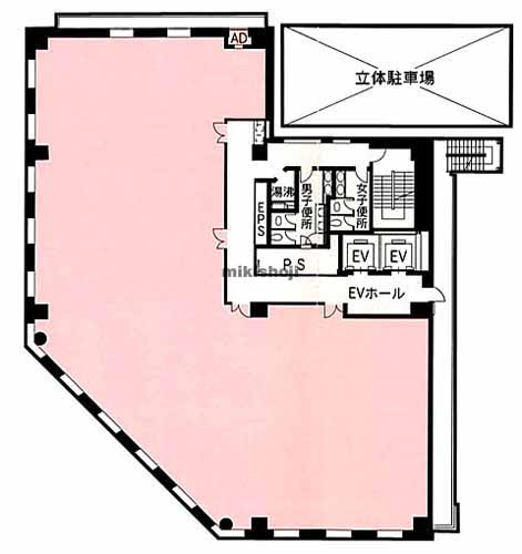 新潟市の大同生命新潟ビルディング 平面1