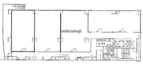 新潟市の日生不動産西堀ビル 平面1