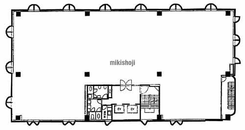 中央区のわかちく千葉ビル 平面1
