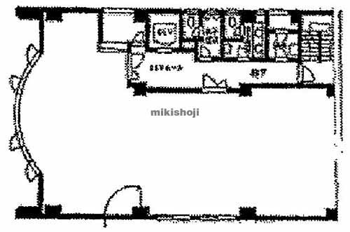 中央区の新宿ミハマビル 平面1