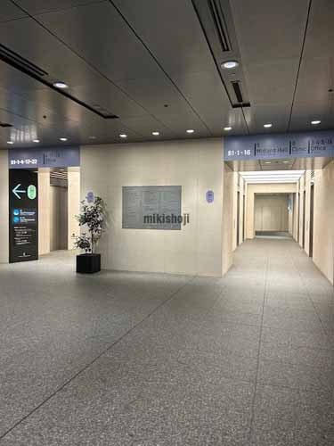 名駅・那古野のミッドランド スクエア エレベーターホール3