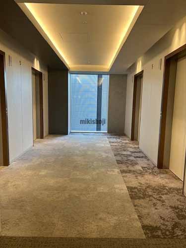 名駅・那古野の名古屋三井ビルディング北館 エレベーターホール1