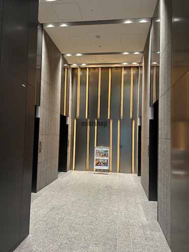 名駅・那古野の名古屋三井ビルディング北館 エレベーターホール2